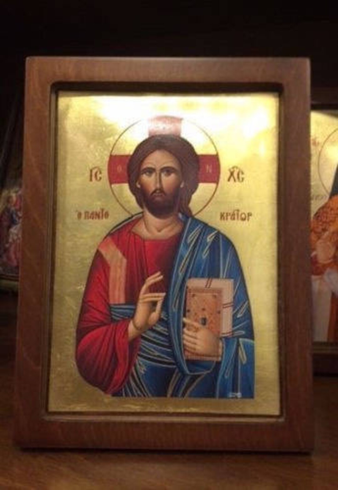 Handmade Byzantine Icon of Jesus Christ - Etsy