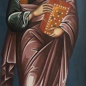 San Pablo MANO PINTADO Icono Bizantino