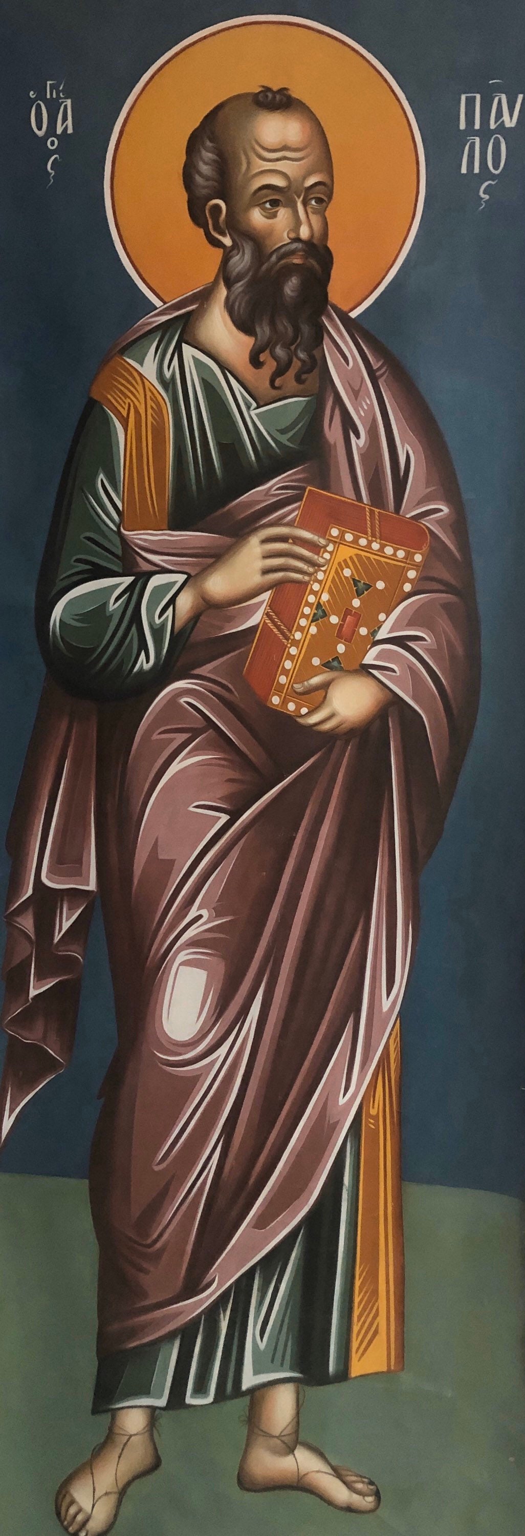 Saint Paul HAND PAINTED Byzantine Icon Etsy