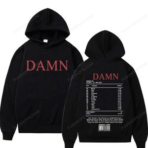 ラッパー ケンドリック・ラマー ミュージックアルバム トラックリスト プリント パーカー メンズ レディース ファッション ヒップホップ プルオーバー スウェットシャツ カジュアル オーバーサイズ パーカー