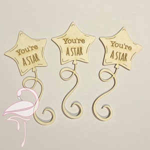 You're A Star Kite - 86 x 40mm x 3 Stück - Karton 1mm