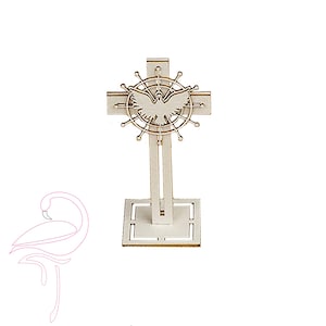 Croix 3D avec le Saint-Esprit