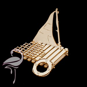 Balsa 3D - 52 x 52 x 77 mm - aglomerado de 1,5 mm de espesor