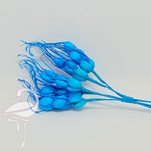 Weizenähre Knallblau - 10cm x 5 Stück