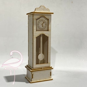 Reloj de pie 3D Mini - 84 x 24 x 30 mm - cartón de 1,5 mm de grosor