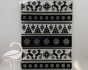 Embossing Folder - Nordic Christmas Sweater 148 x 105mm