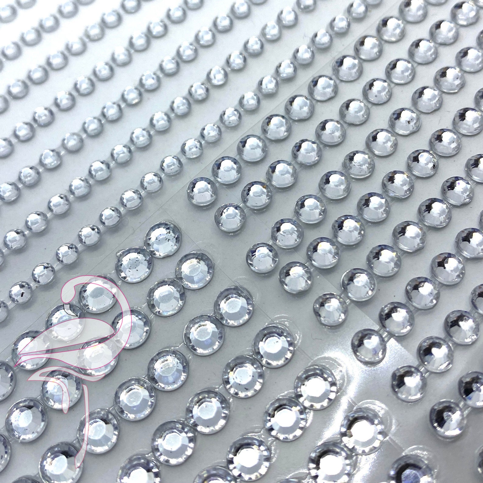 Selfadhesive Rhinestones Silver Etsy Denmark