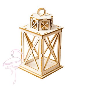 Linterna 3D - 45 x 45 x 85 - Cartón de 1,5 mm de espesor