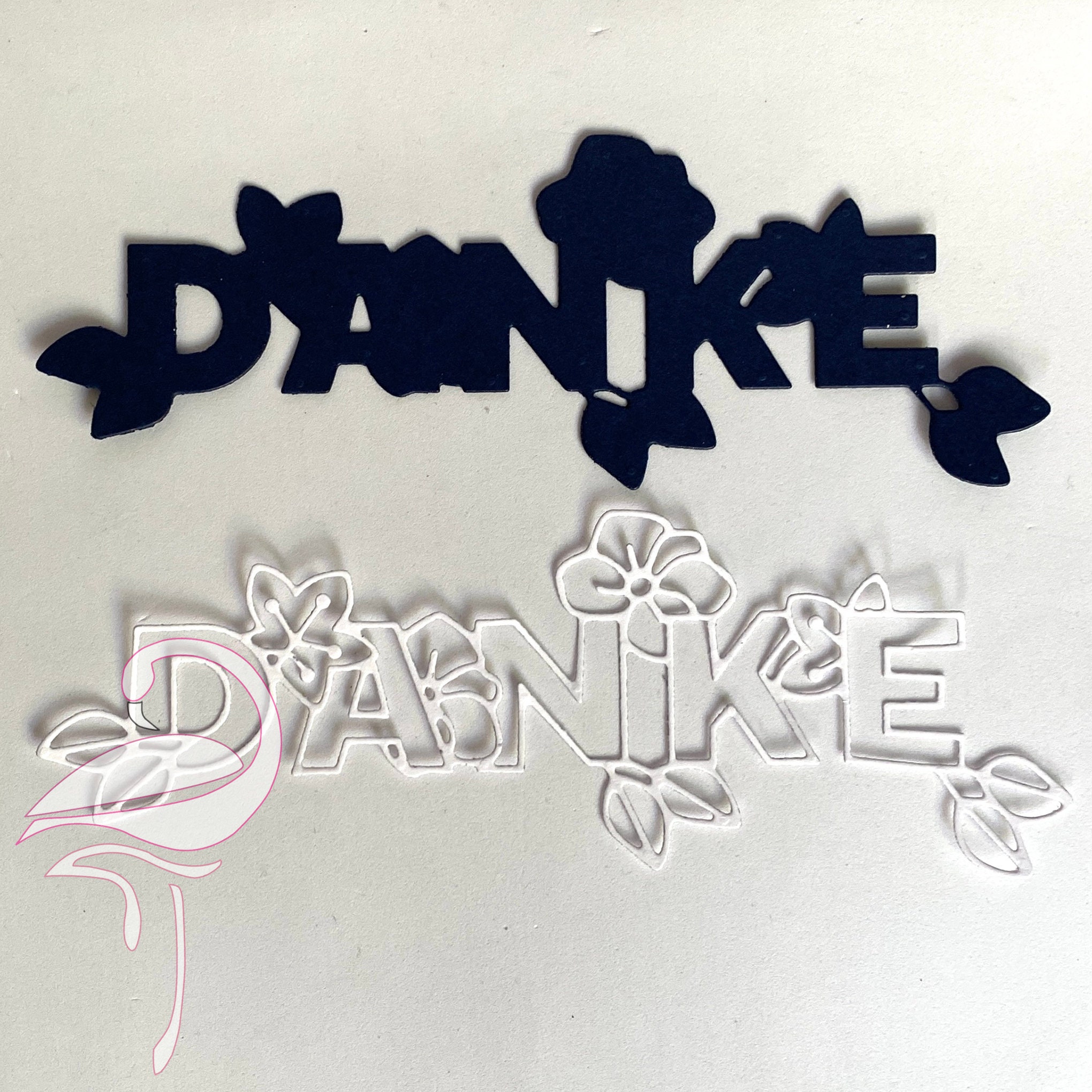 Die - Danke  - German Words - Various uses shadow die