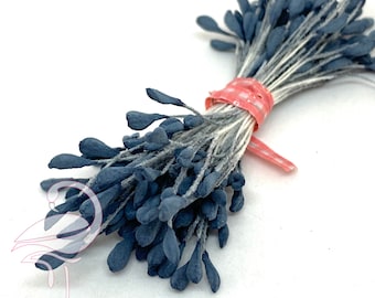 Stamens Matt Heart 3mm Inchiostro Blu - Pacchetto di 100