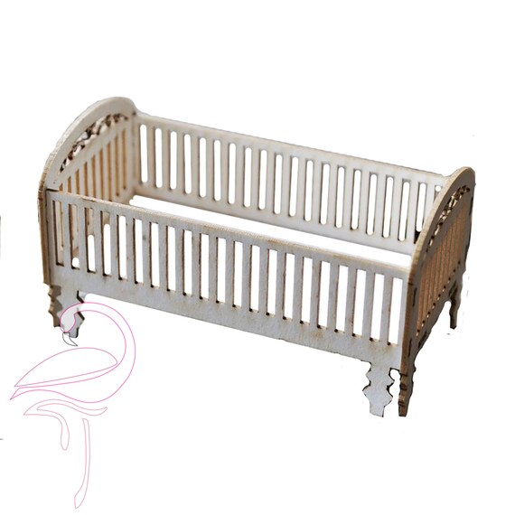 3D Baby Cradle 65 X 35 X 35mm Cardboard 1mm Etsy Ireland