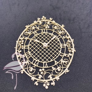 Uhr mit Zeigern - 67 x 100mm - Karton 1mm dick