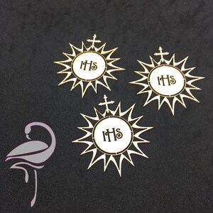 Hostie de la sainte cène x 3 pièces - 45 mm de diamètre - carton de 1 mm d'épaisseur.