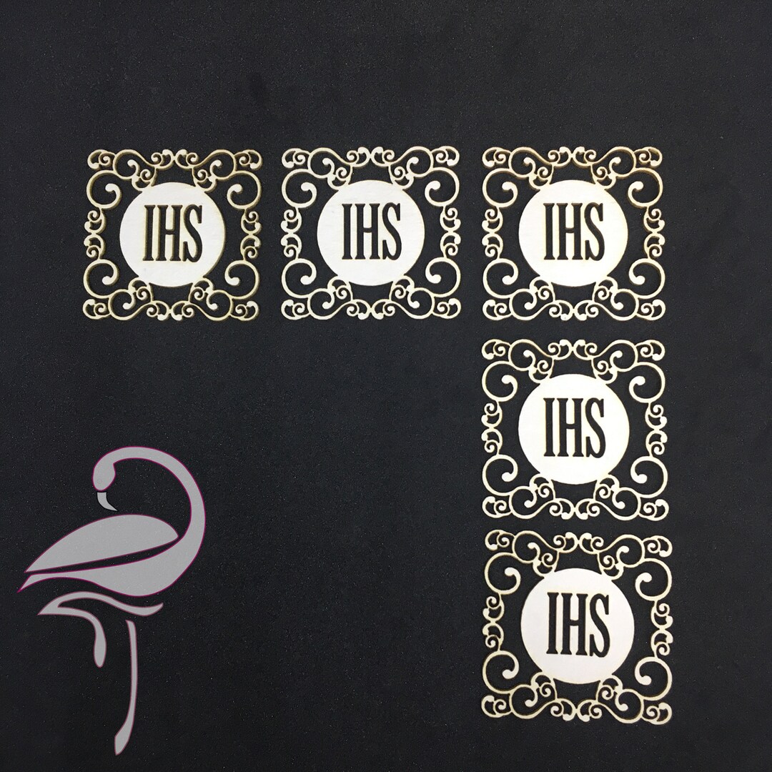 Holy Magazine Border Holy Communion Host in Intricate Border X 5 Pieces 40 X 40mm Cardboard ...