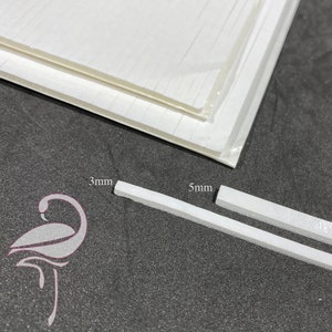 Bandes de mousse 3D 2 mm blanches x 2 feuilles