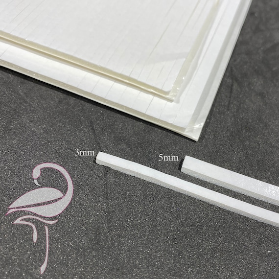 2mm 3D Foam Strips white x 2 sheets