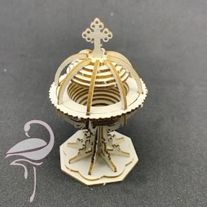 Pila Bautismal 3D - 45 x 45 x 60 mm - aglomerado de 1,5 mm de espesor