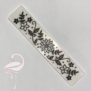 Carpeta de relieve de cinta - Poinsietta 150 x 30mm