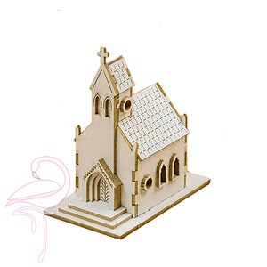 Église 3D - 50 x 50 mm