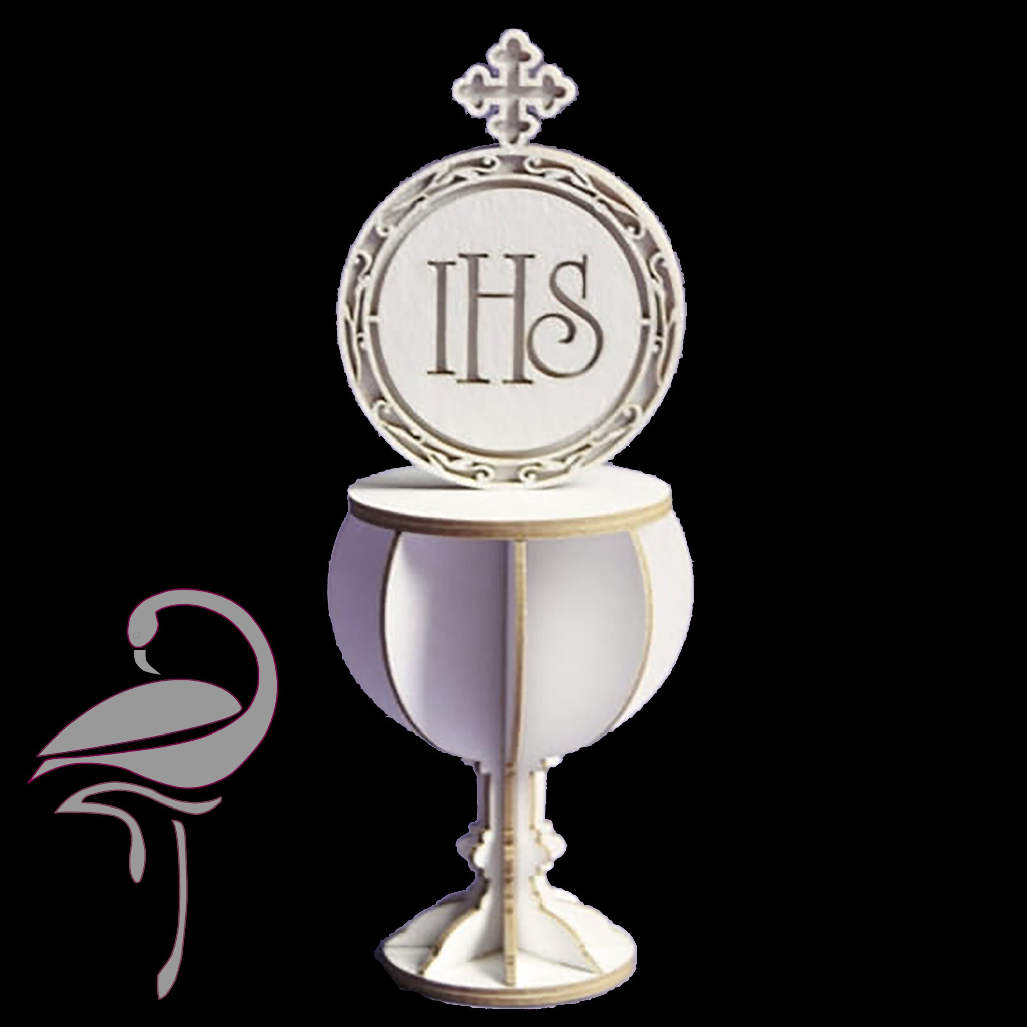Chalice Template Modern First Communion Sacrament Certificate With
