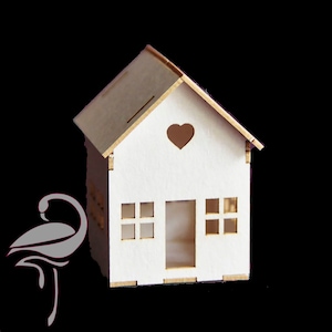 Maison 3D - 49 x 36mm - carton épaisseur 1mm