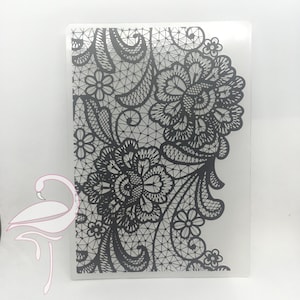 Embossing Folder - Floral lace 105 x 147.5mm