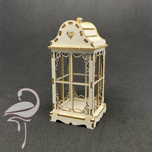 Lanterne 3D - 84 x 38 x 40 mm - carton de 1,5 mm d'épaisseur