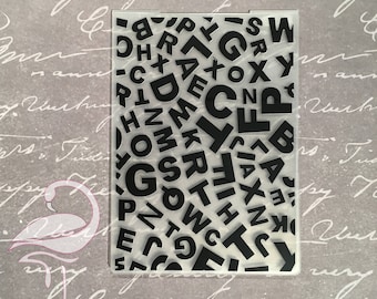 Embossing Folder - Alphabet
