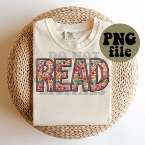 Faux Embroidery - Floral Read