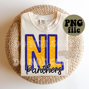 Imitatieborduurwerk - imitatieglitter - png-bestand - NL Panthers