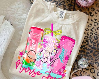 Verpleegkundigensap, drankje PNG, Girly PNG, Alani png, DTF-bestand, sublimatiebestand, Instant Download