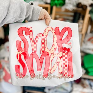 Shop Small CUSTOM Business Name Graphic | PNG | Valentines Day Graphic | Coquette Bows & Cherries PNG