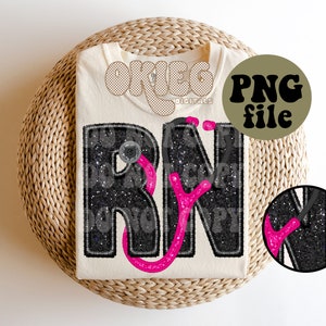 Faux Embroidery - Faux Glitter - PNG file - RN