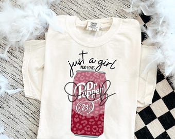 Girl Who Loves Dr Peppy, drankje PNG, Girly PNG, DTF-bestand, sublimatiebestand, Instant Download