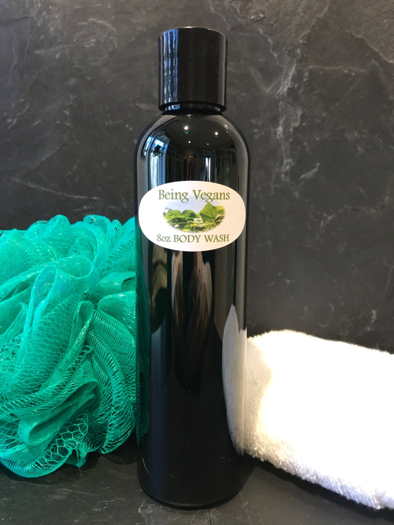 Mens Organic Shower Gel / Body Wash 8oz Vegan PlantBased Etsy