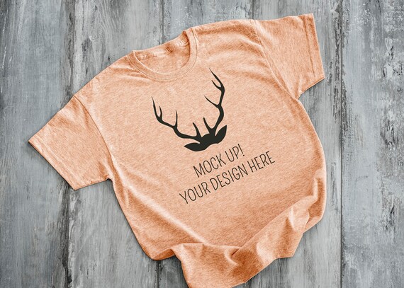 T-Shirt Mockup Orange T-Shirt Mockup Styled