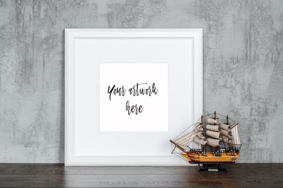 Frame Mockup Wall Art Mockup Styled Mock Up Photo White Etsy
