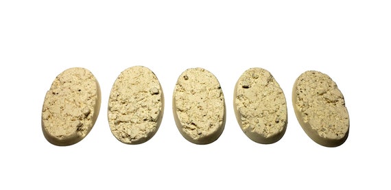 3 Pieces Wargames/Warhammer 60mm x 35mm Oval Bases