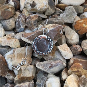 Red Dwarf Ouroboros Pendant - Sterling Silver