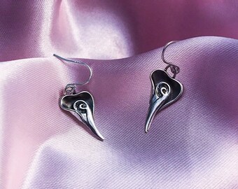 What Lies Beneath - Sterling Silver Drop Earrings (2 SIZES NOW AVAILABLE)