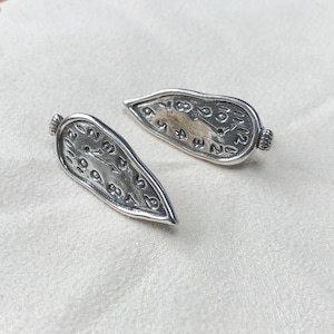 Persistence of Memory - Sterling Silver Dali Clock Stud Earrings