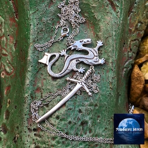 Dragon/Sword - Wheel of Time inspired - Sterling Silver pendant