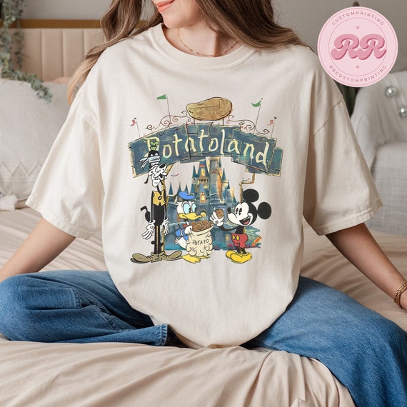 Vintage Mickey and Friends Disney Potatoland Shir… - image 3