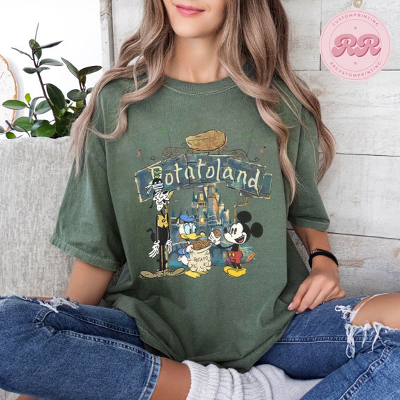 Vintage Mickey and Friends Disney Potatoland Shir… - image 4