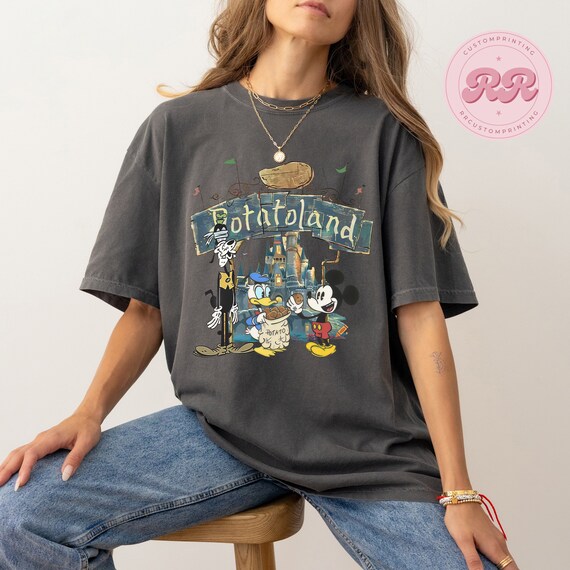 Vintage Mickey and Friends Disney Potatoland Shir… - image 2