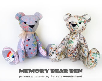 etsy memory bear pattern
