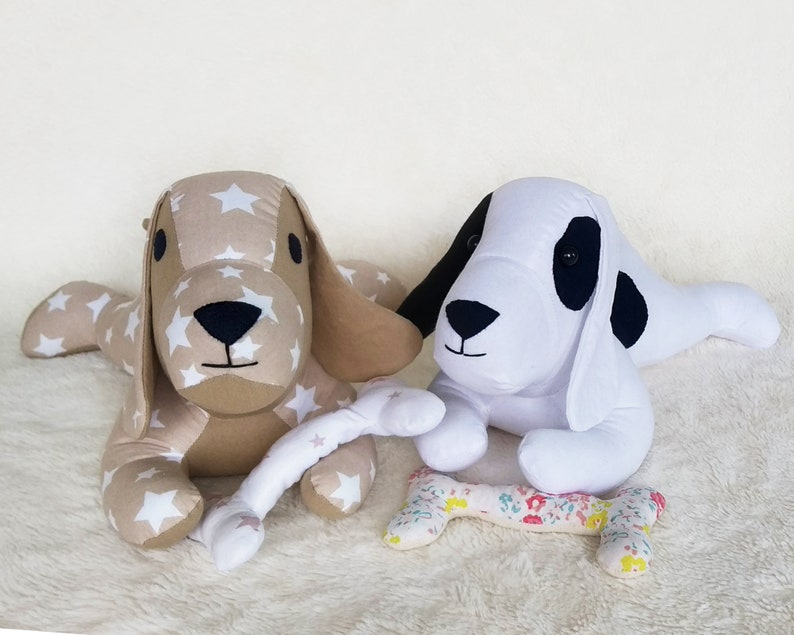 Lazy Dog - Stuffed Animal PDF Sewing Patterns and Tutorials, Stuffed Puppy Dog DIY Toy Pattern Instant Download Soft toys E - pattern sewing