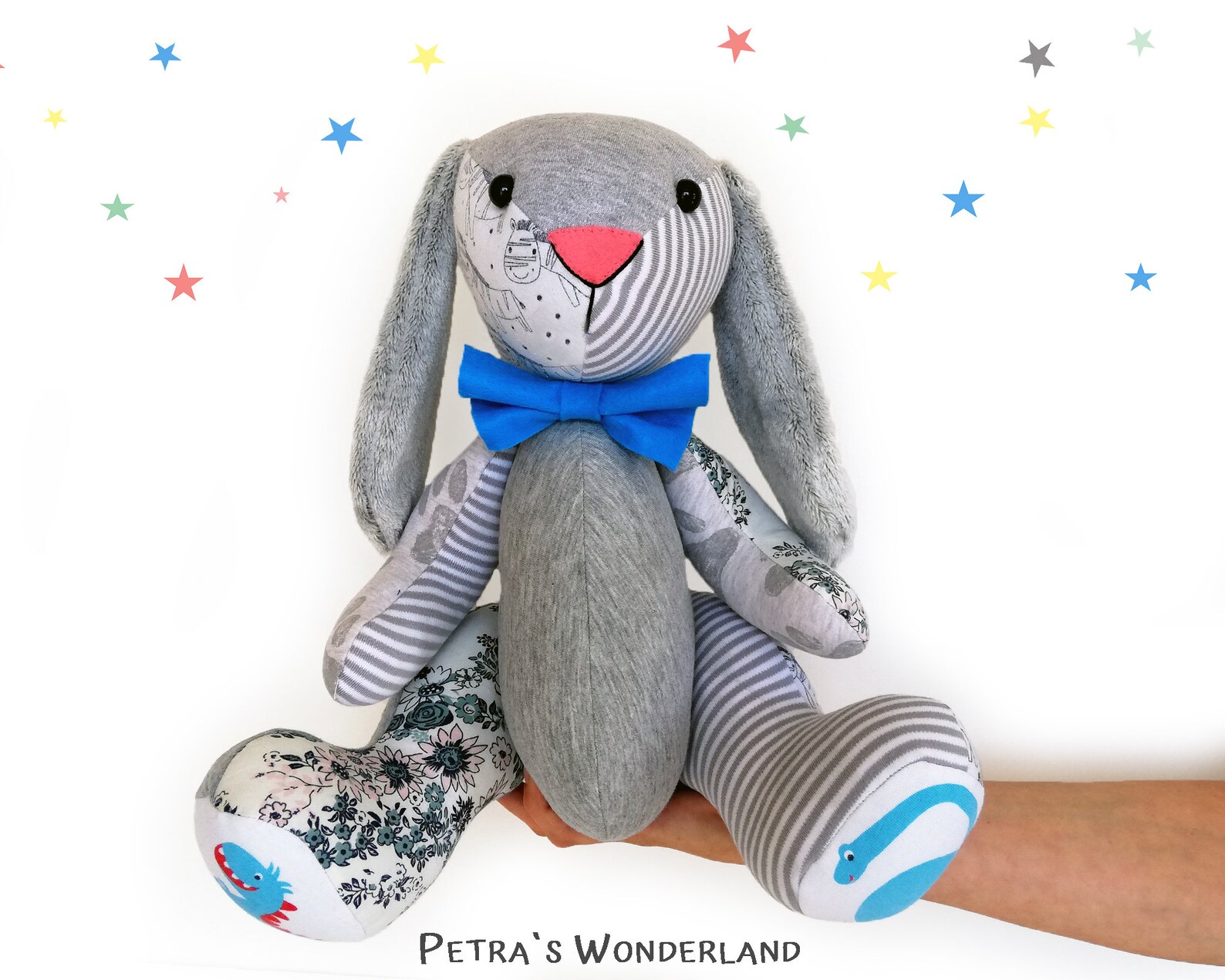 PDF Memory Bunny Sewing Pattern & Tutorial, Stuffed Animal Doll Sewing ...