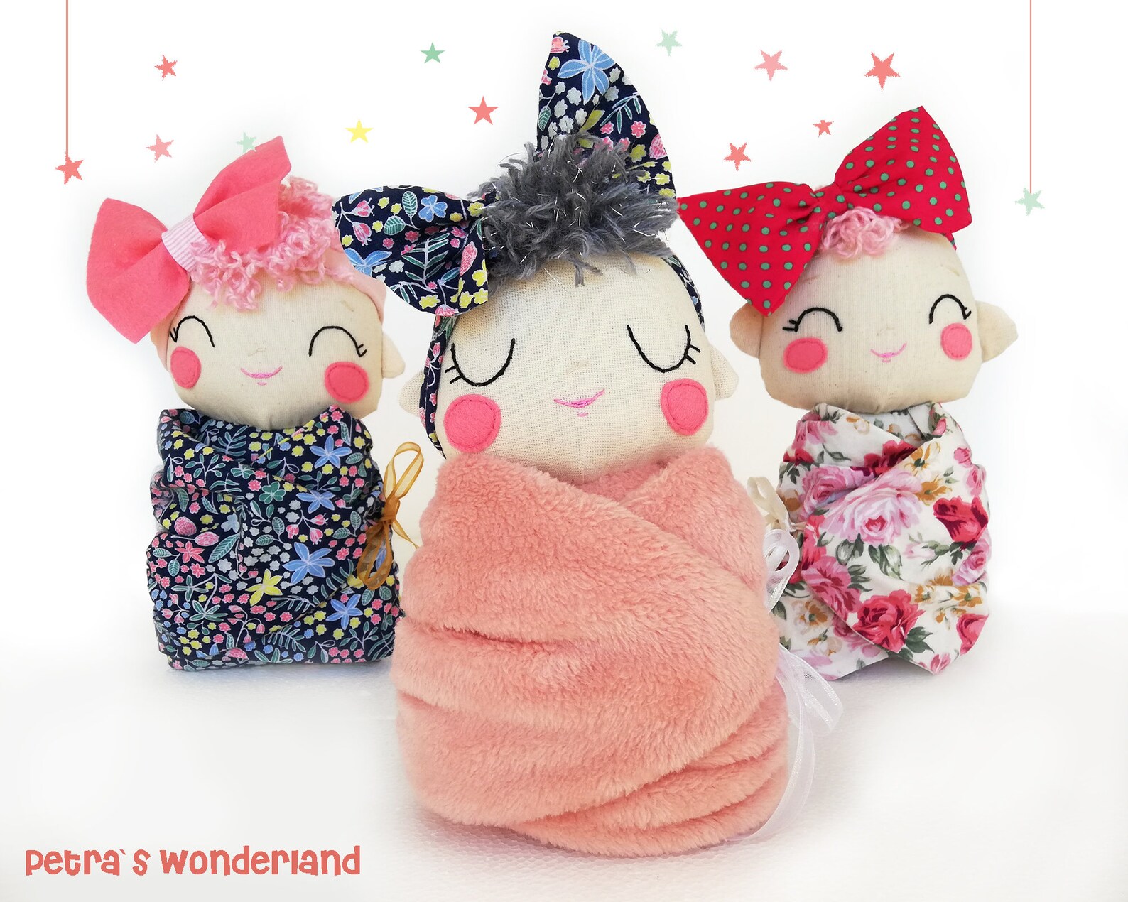 PDF Swaddle Baby Doll Sewing Tutorial and Pattern Rag Doll Etsy