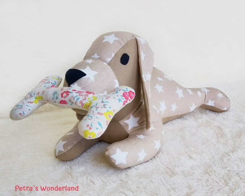 Lazy Dog - Stuffed Animal PDF Sewing Patterns and Tutorials, Stuffed Puppy Dog DIY Toy Pattern Instant Download Soft toys E - pattern sewing